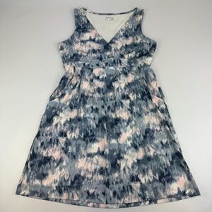 Eddie Bauer Travex Womens Petites Size M Sleeveless Travel Dress Pockets